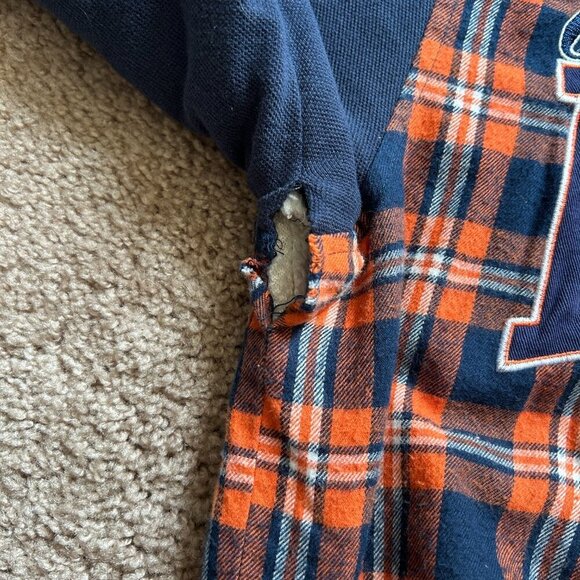 Chicago Bears NFL Sherpa Lined Flannel Hooded Jacket Size Medium - Picture 10 of 12